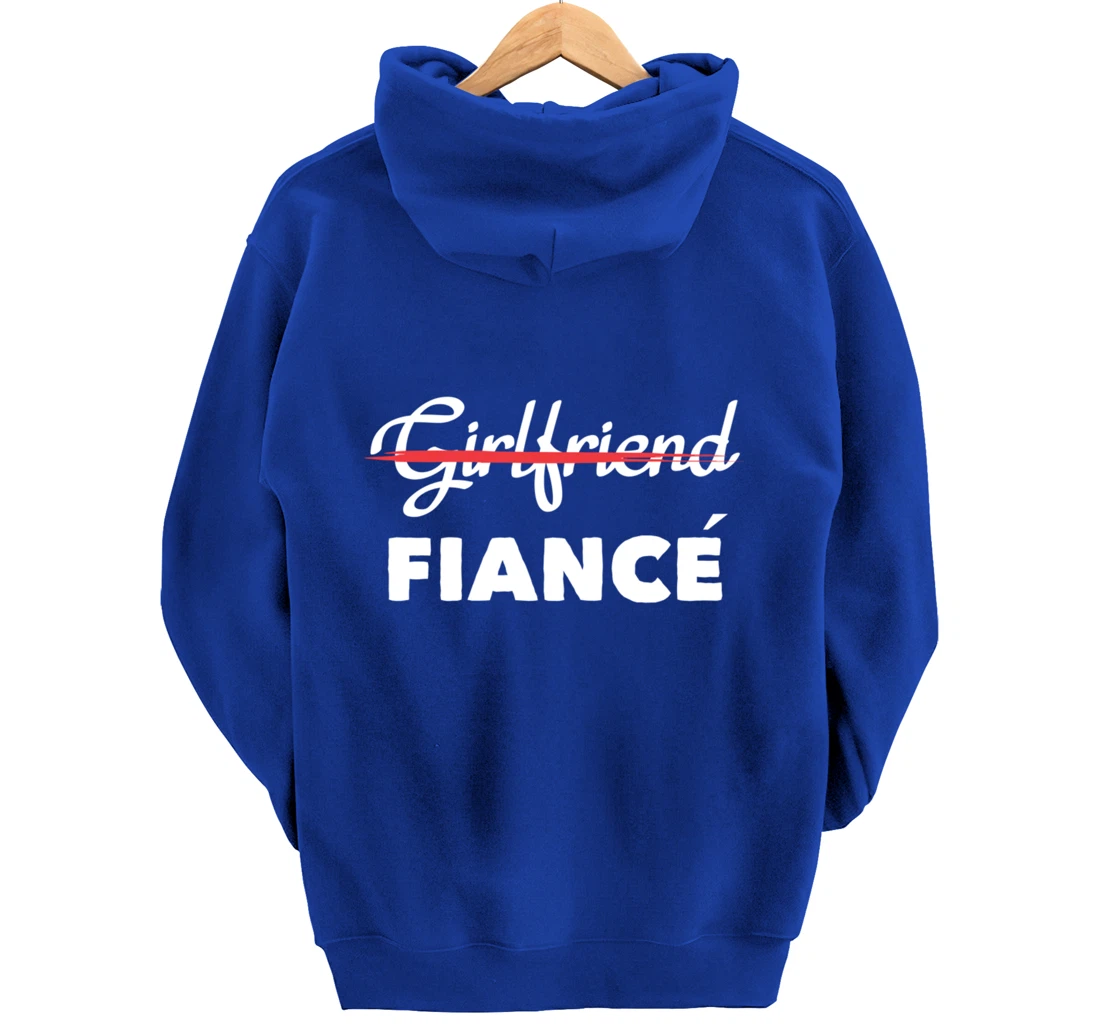 Girlfriend Fiancee Engagement Party Bride Bachelorette Pullover Hoodie