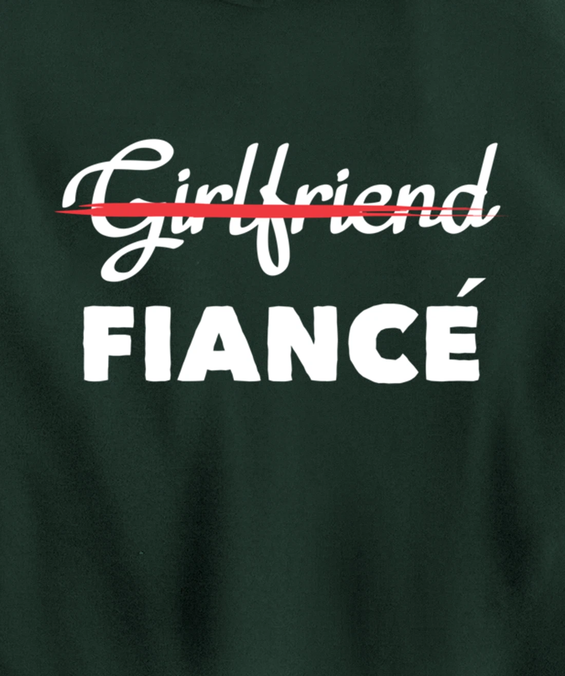Girlfriend Fiancee Engagement Party Bride Bachelorette Pullover Hoodie