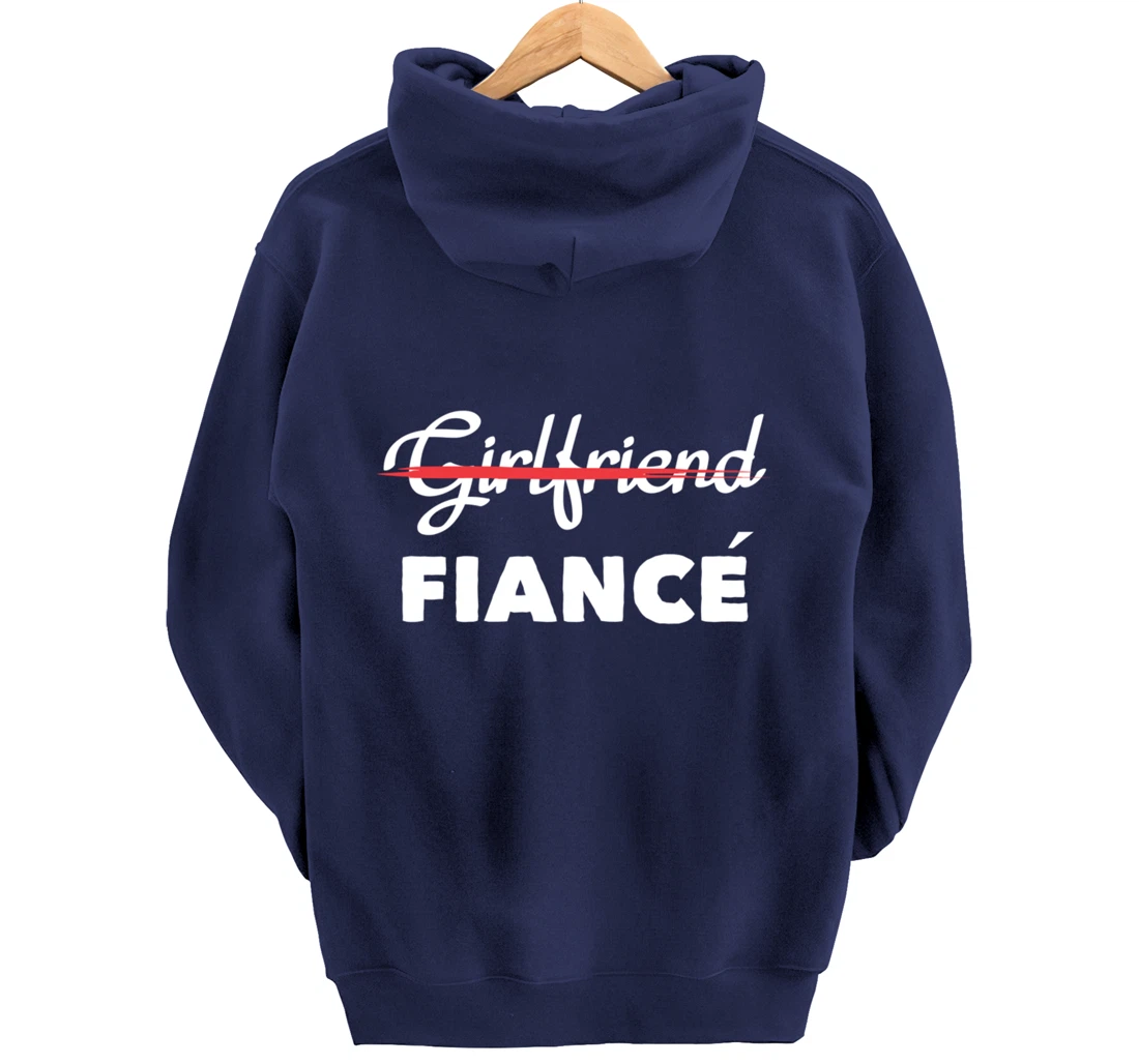 Girlfriend Fiancee Engagement Party Bride Bachelorette Pullover Hoodie