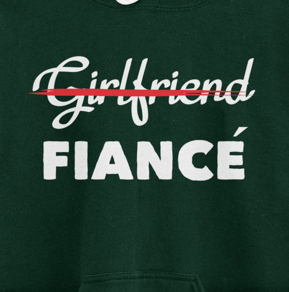 Girlfriend Fiancee Engagement Party Bride Bachelorette Pullover Hoodie