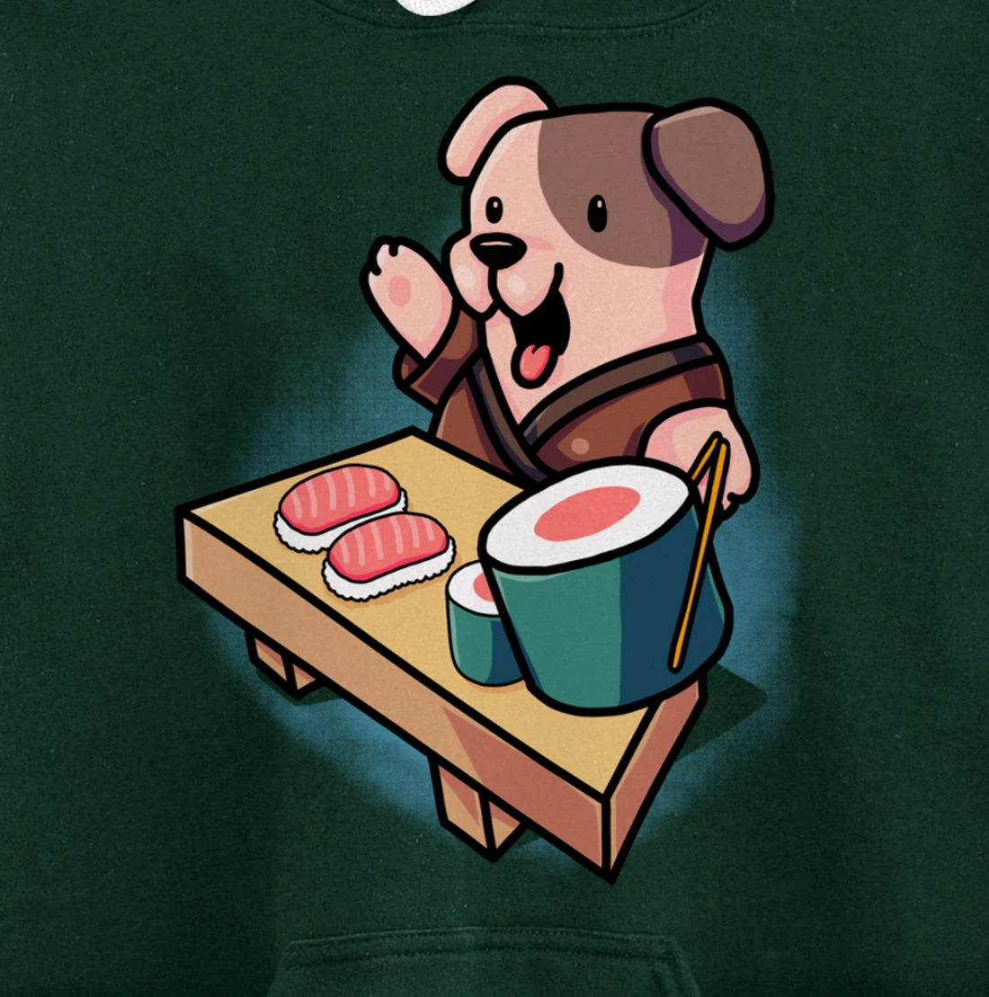 Sushi Dog Chef Jack Russel Terrier Japanese Food Sushi Fan Pullover Hoodie