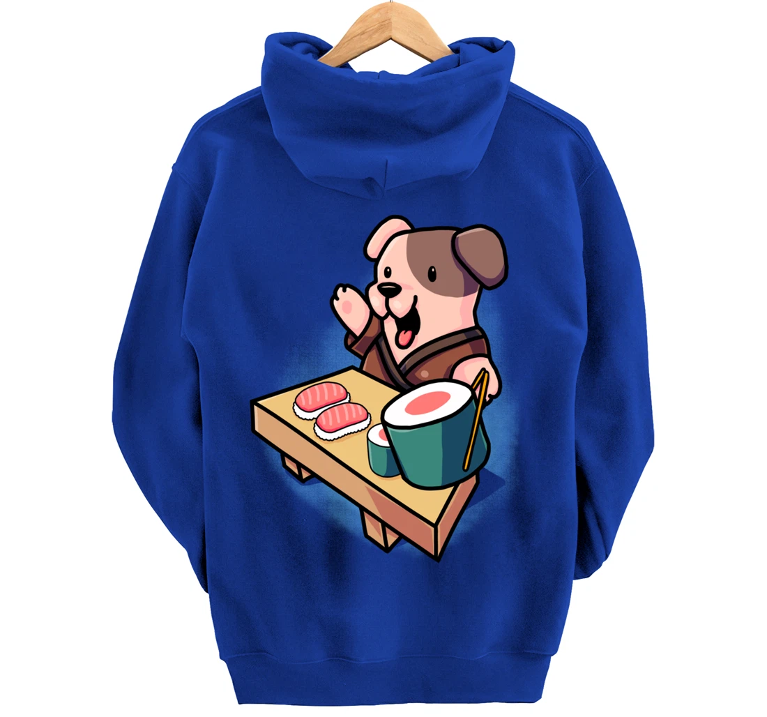 Sushi Dog Chef Jack Russel Terrier Japanese Food Sushi Fan Pullover Hoodie