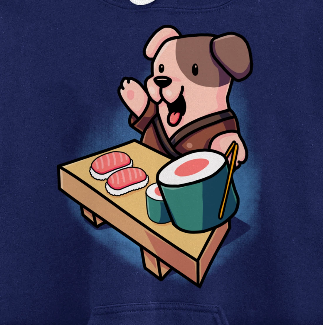 Sushi Dog Chef Jack Russel Terrier Japanese Food Sushi Fan Pullover Hoodie