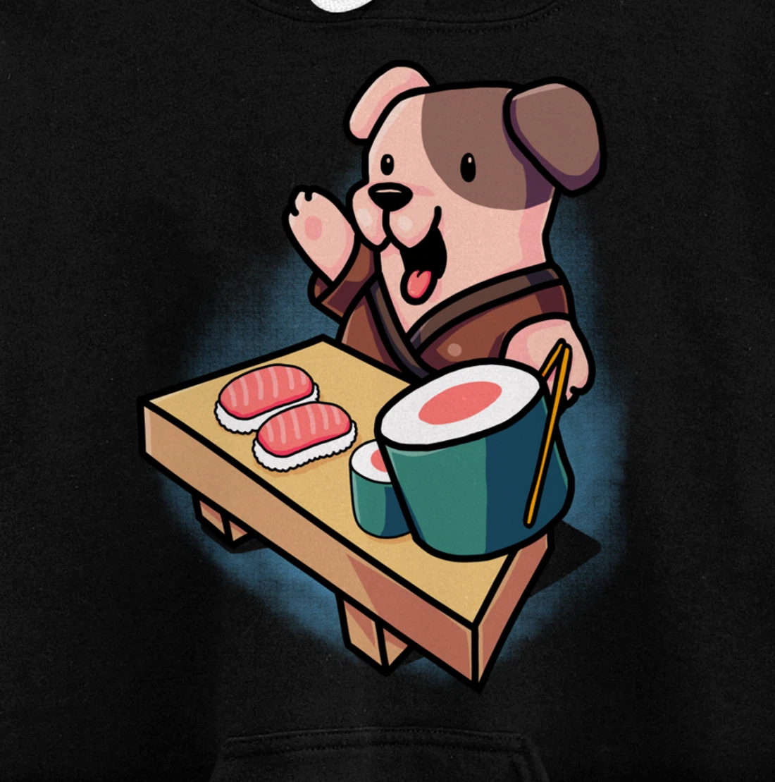 Sushi Dog Chef Jack Russel Terrier Japanese Food Sushi Fan Pullover Hoodie