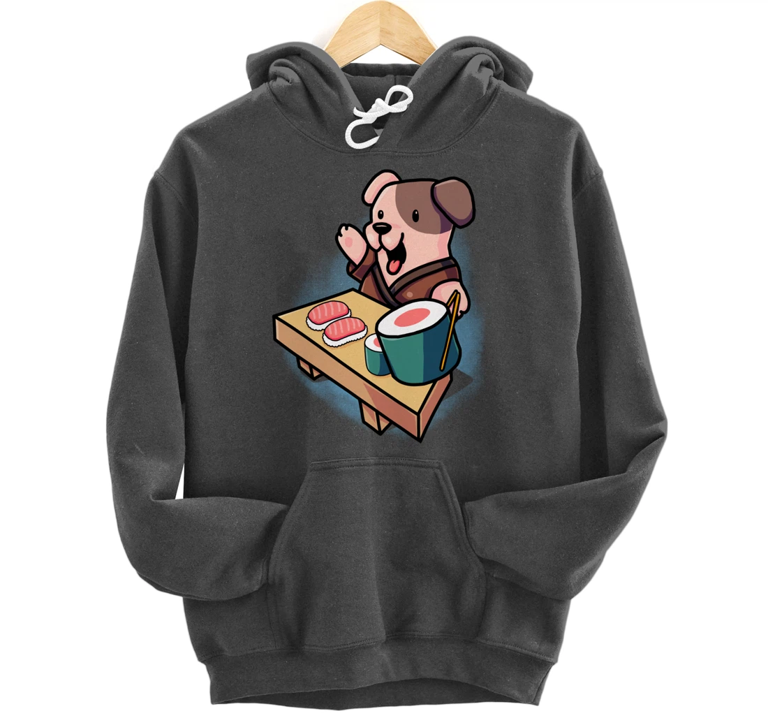 Sushi Dog Chef Jack Russel Terrier Japanese Food Sushi Fan Pullover Hoodie
