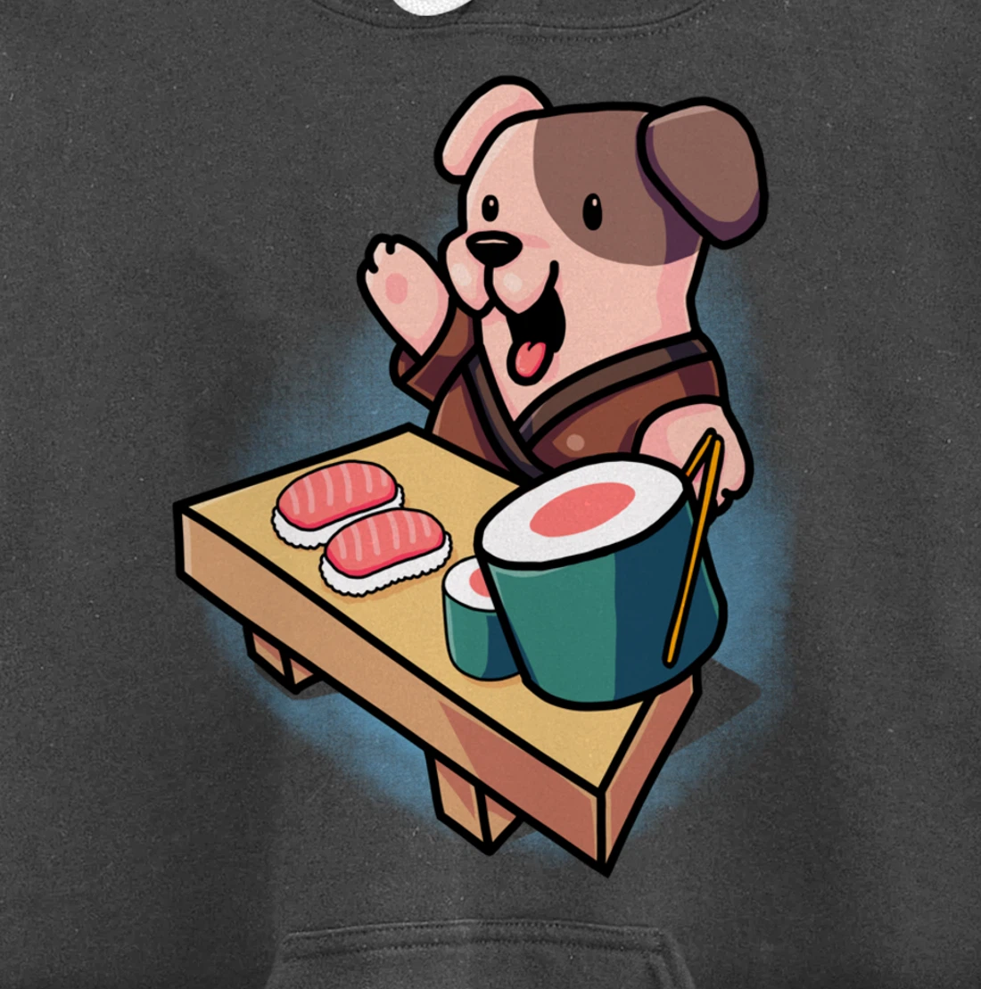 Sushi Dog Chef Jack Russel Terrier Japanese Food Sushi Fan Pullover Hoodie