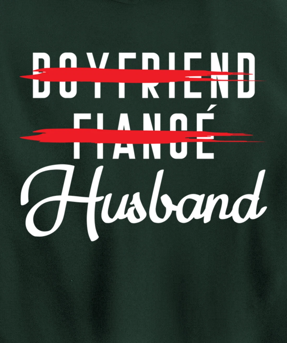 Funny Boyfriend Fiance Husband Groom Wedding Themed Pullover Hoodie
