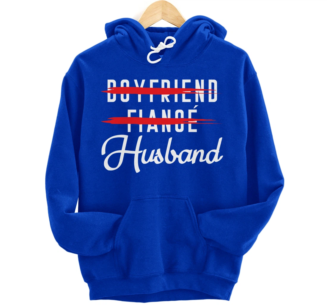 Funny Boyfriend Fiance Husband Groom Wedding Themed Pullover Hoodie