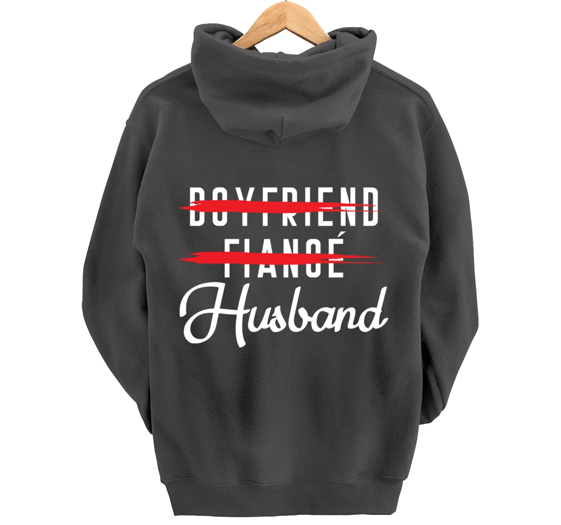 Funny Boyfriend Fiance Husband Groom Wedding Themed Pullover Hoodie