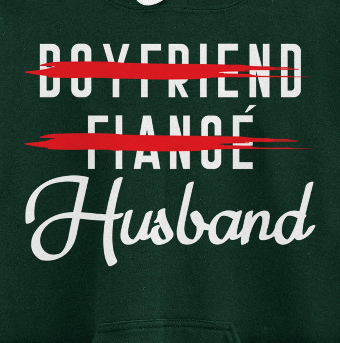 Funny Boyfriend Fiance Husband Groom Wedding Themed Pullover Hoodie