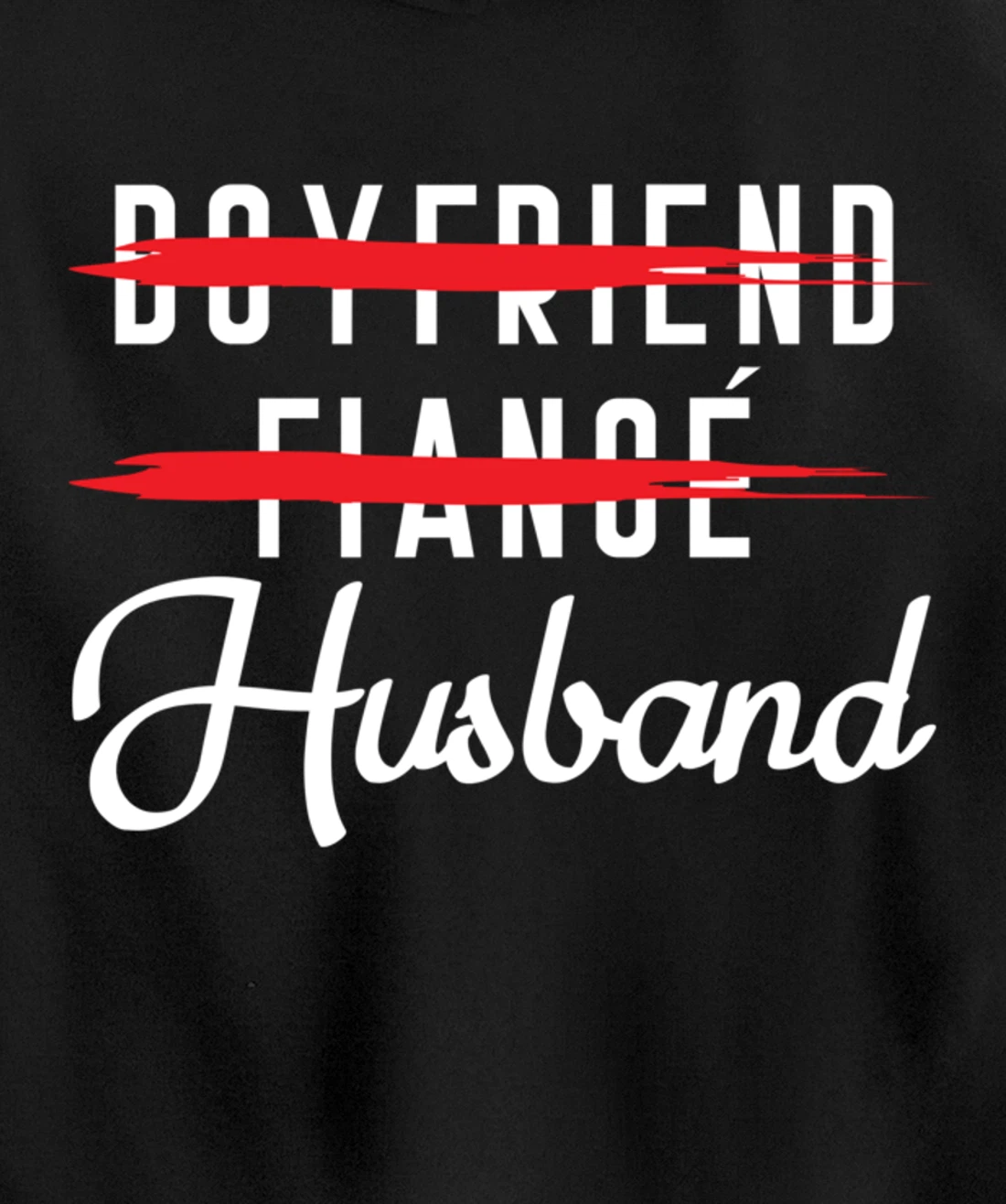 Funny Boyfriend Fiance Husband Groom Wedding Themed Pullover Hoodie