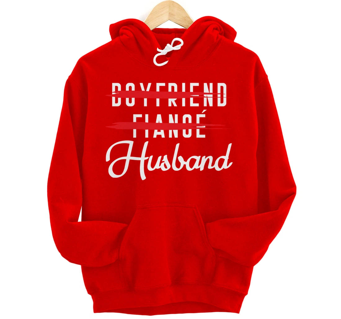 Funny Boyfriend Fiance Husband Groom Wedding Themed Pullover Hoodie
