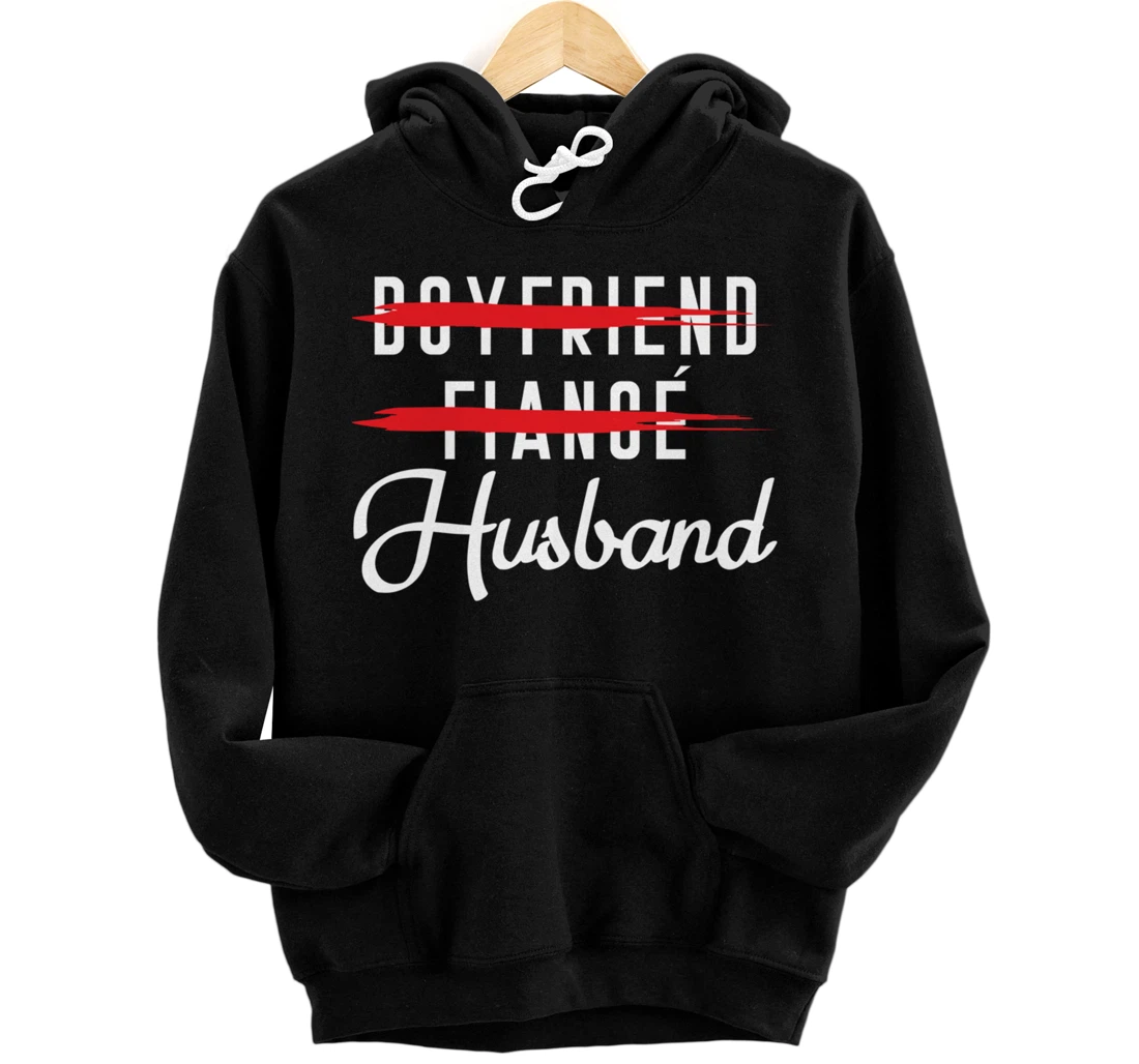 Funny Boyfriend Fiance Husband Groom Wedding Themed Pullover Hoodie