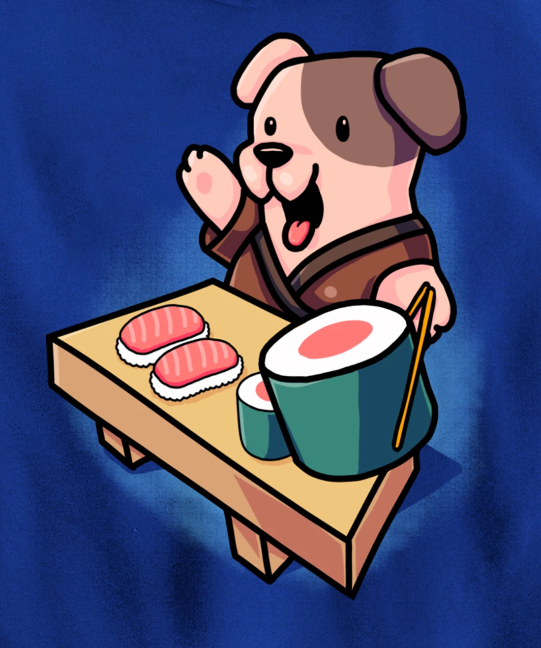 Sushi Dog Chef Jack Russel Terrier Japanese Food Sushi Fan Pullover Hoodie