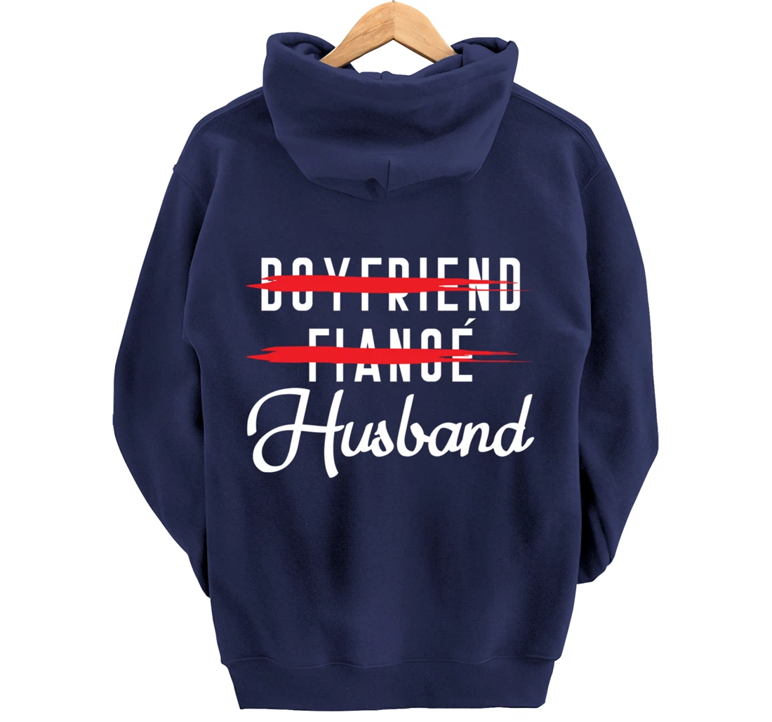 Funny Boyfriend Fiance Husband Groom Wedding Themed Pullover Hoodie