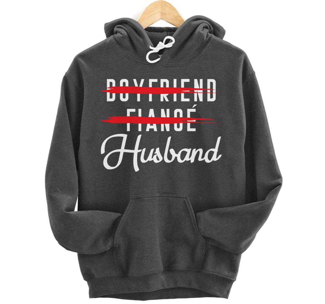 Funny Boyfriend Fiance Husband Groom Wedding Themed Pullover Hoodie