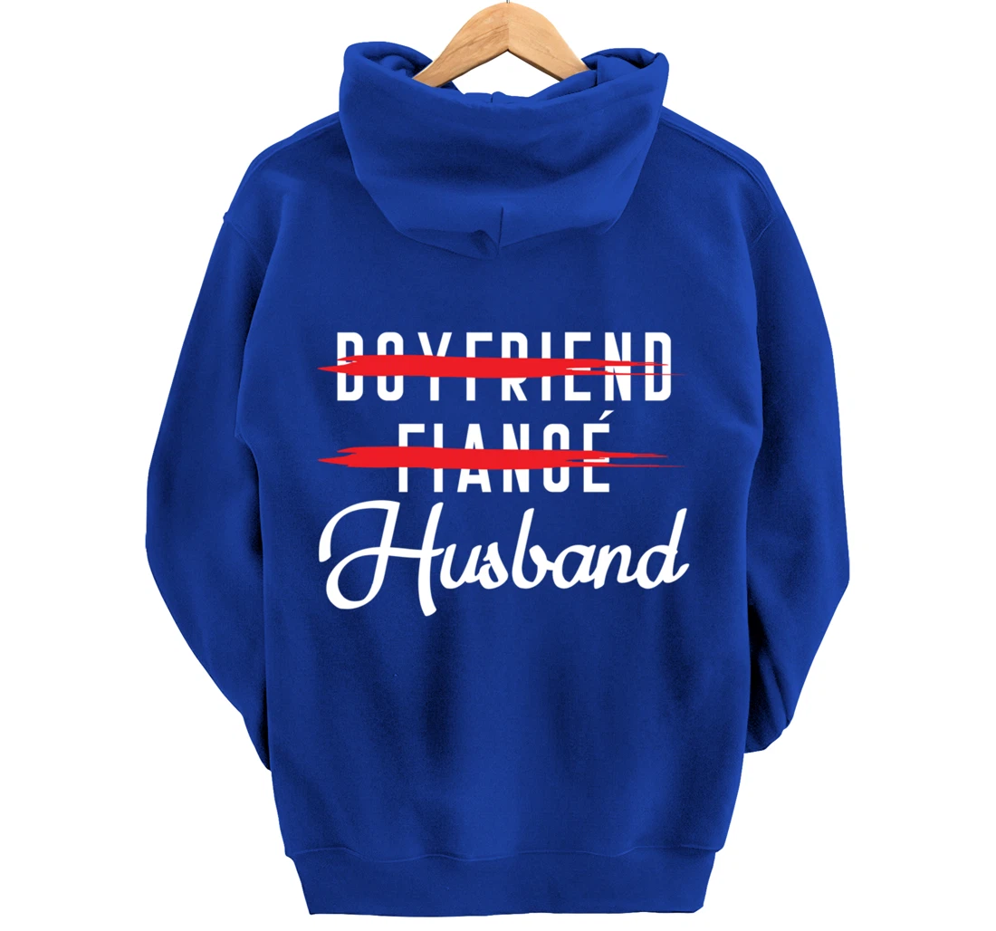 Funny Boyfriend Fiance Husband Groom Wedding Themed Pullover Hoodie