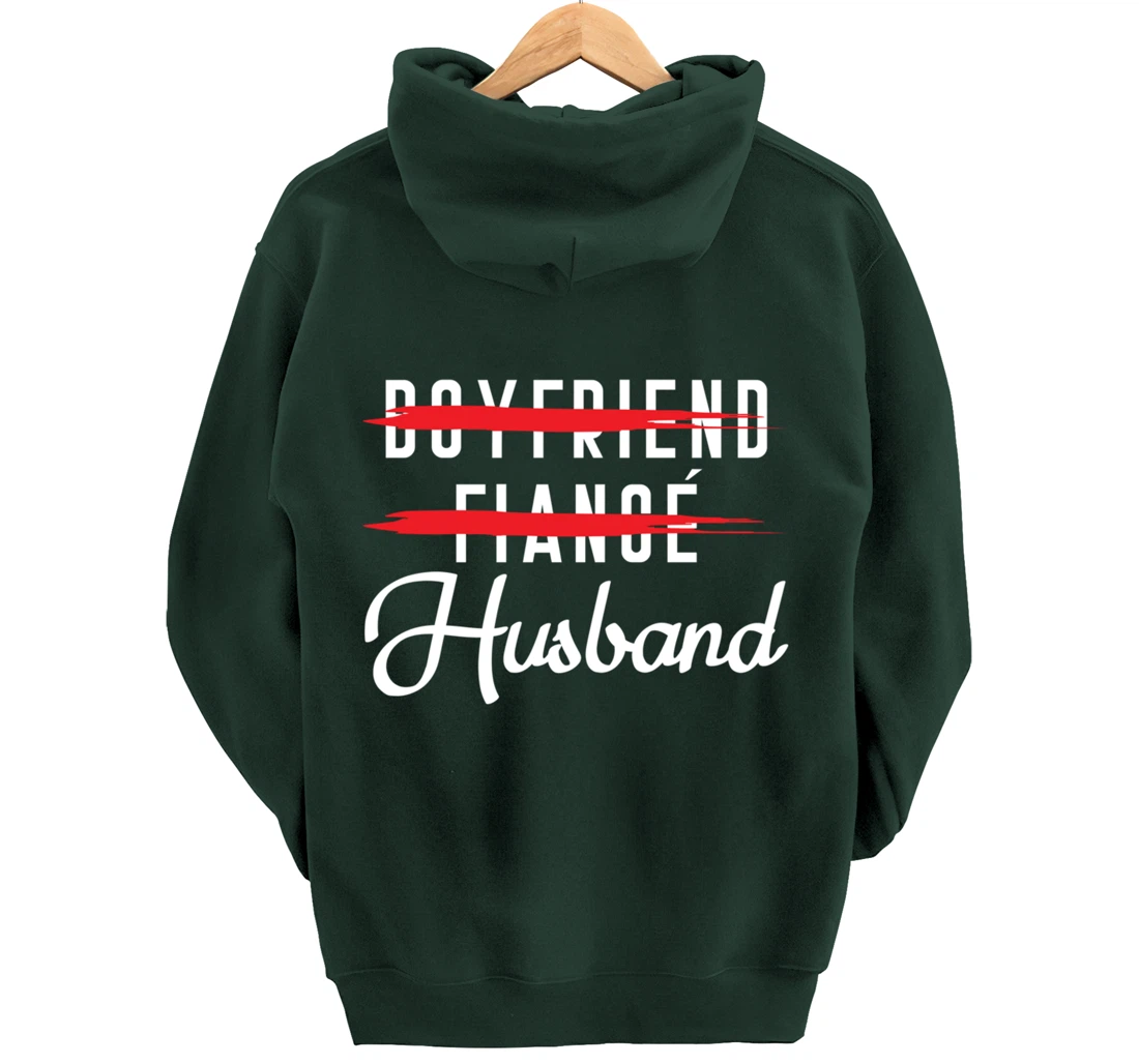 Funny Boyfriend Fiance Husband Groom Wedding Themed Pullover Hoodie