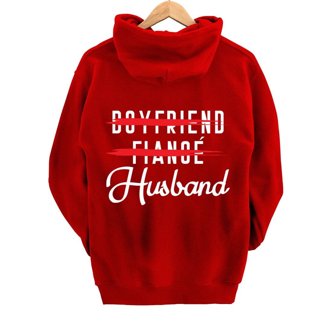 Funny Boyfriend Fiance Husband Groom Wedding Themed Pullover Hoodie