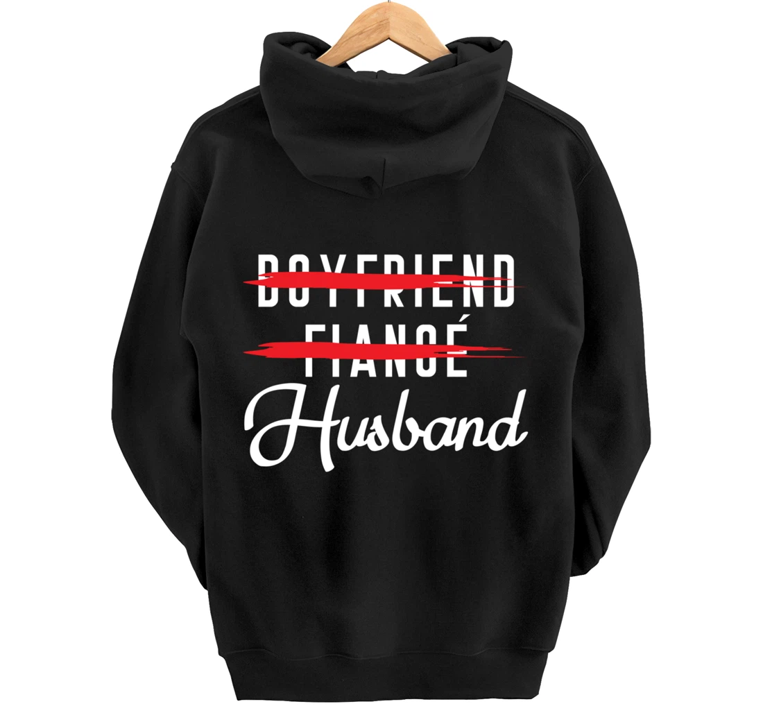 Funny Boyfriend Fiance Husband Groom Wedding Themed Pullover Hoodie