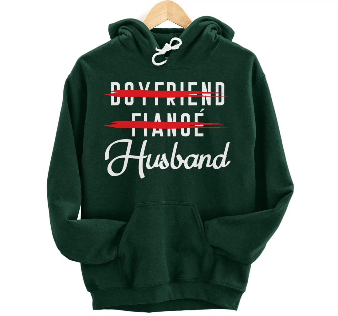Funny Boyfriend Fiance Husband Groom Wedding Themed Pullover Hoodie