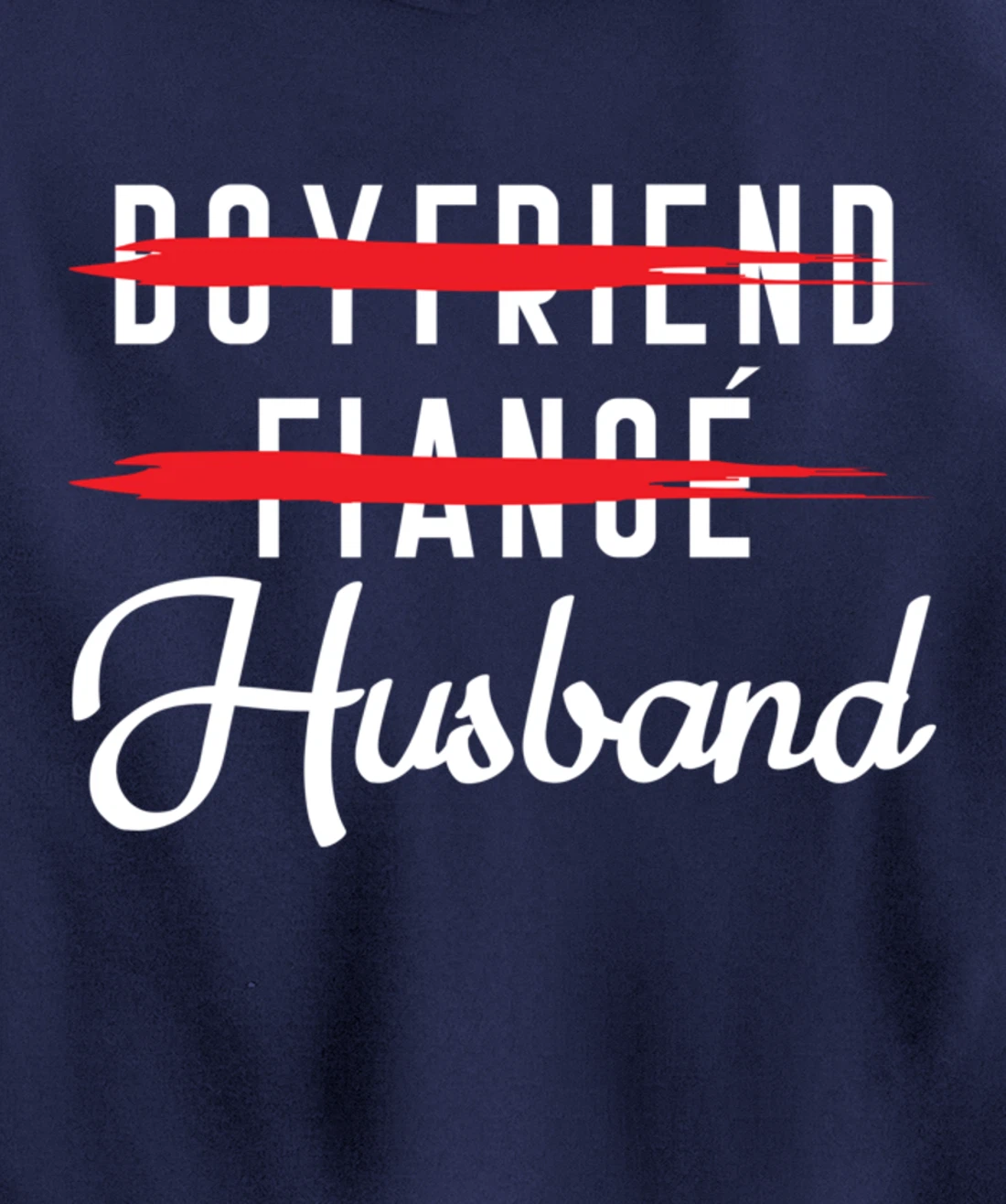 Funny Boyfriend Fiance Husband Groom Wedding Themed Pullover Hoodie
