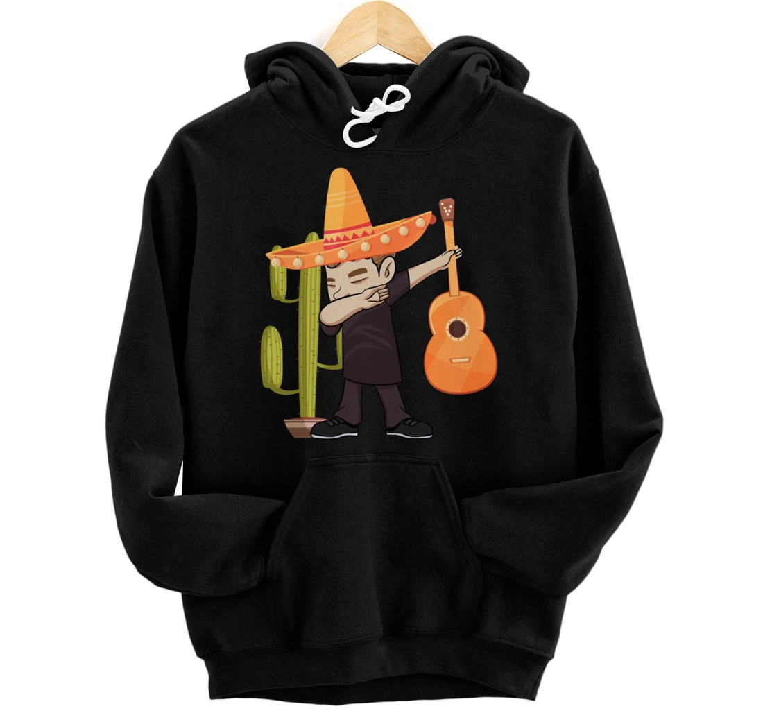 Dabbing Mariachi Musician Mexican Music Lover Themed Pullover Hoodie