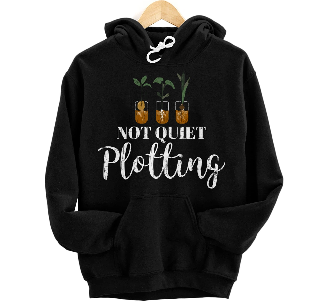 Not Quiet Plotting Funny Introverts Extroverts Graphic Pullover Hoodie