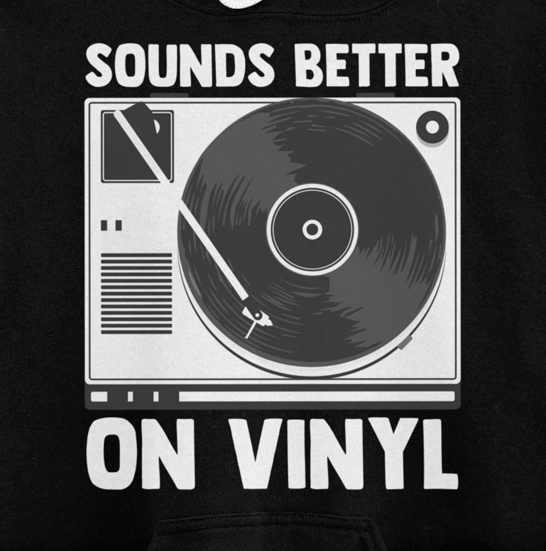 Sounds Better on Vinyl Record Album Audiophile Music Lover Pullover Hoodie
