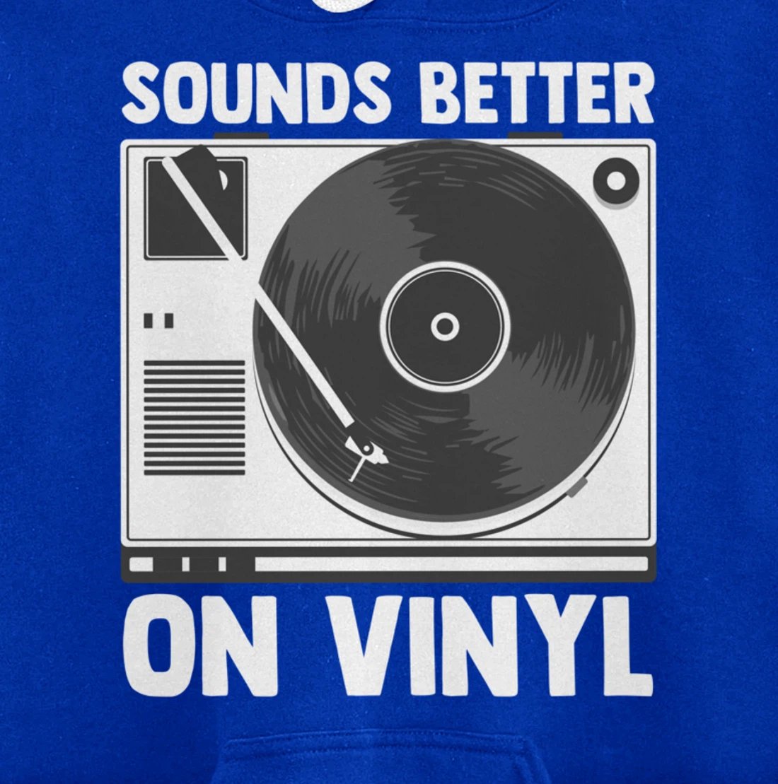 Sounds Better on Vinyl Record Album Audiophile Music Lover Pullover Hoodie