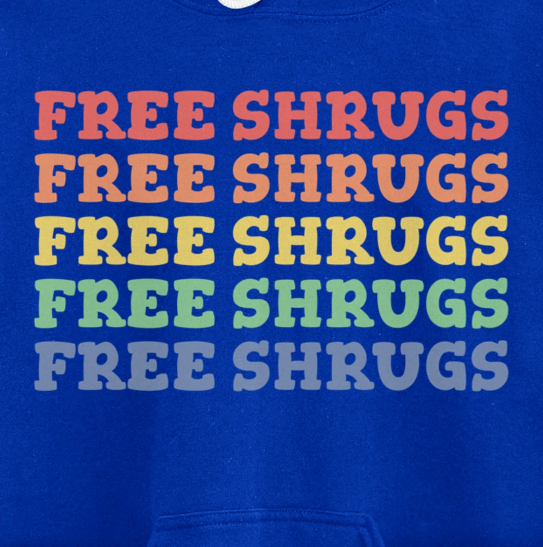 FREE SHRUGS Meh Whatever Attitude Funny Shrug Pullover Hoodie