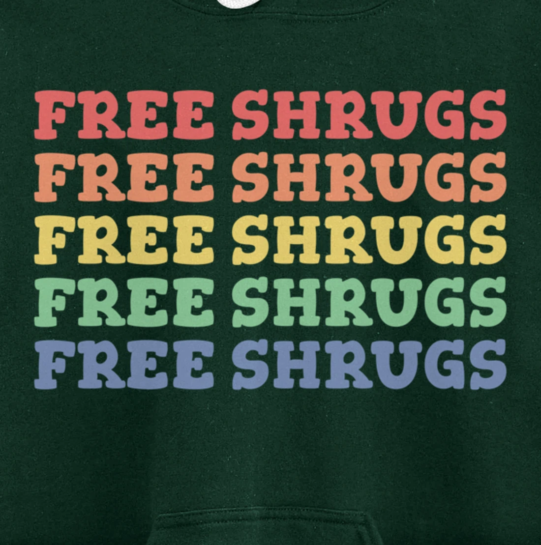 FREE SHRUGS Meh Whatever Attitude Funny Shrug Pullover Hoodie