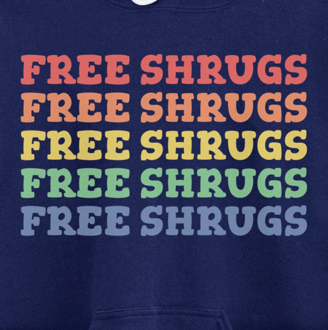 FREE SHRUGS Meh Whatever Attitude Funny Shrug Pullover Hoodie