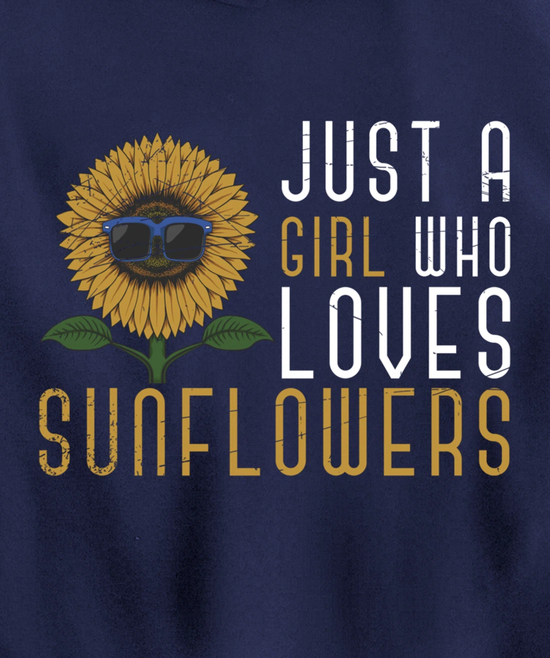 Sunshine Yellow Flower Hippie Girls Women Gift Sunflower Pullover Hoodie