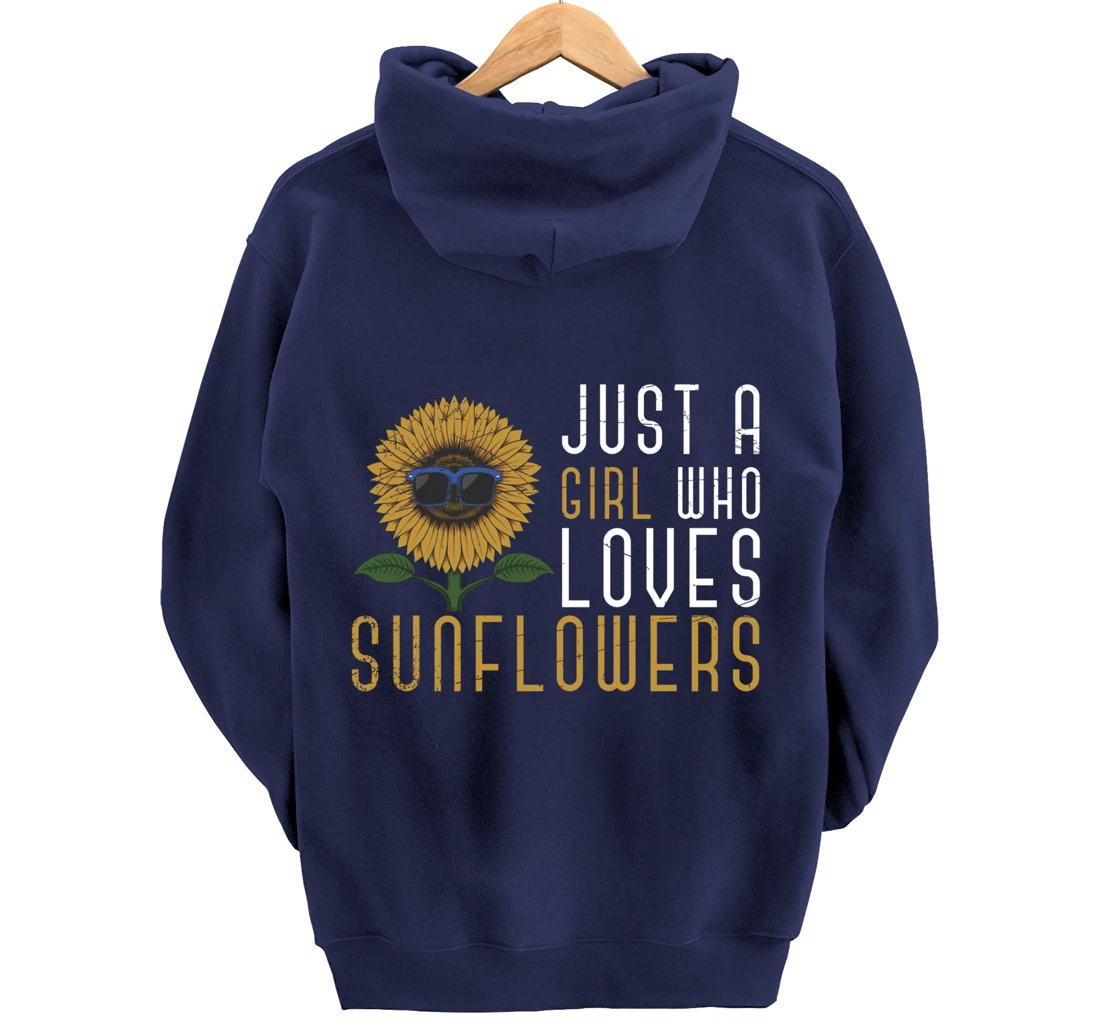 Sunshine Yellow Flower Hippie Girls Women Gift Sunflower Pullover Hoodie