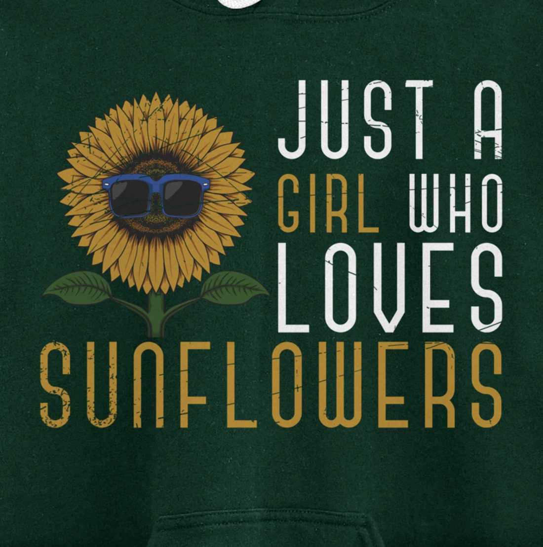 Sunshine Yellow Flower Hippie Girls Women Gift Sunflower Pullover Hoodie