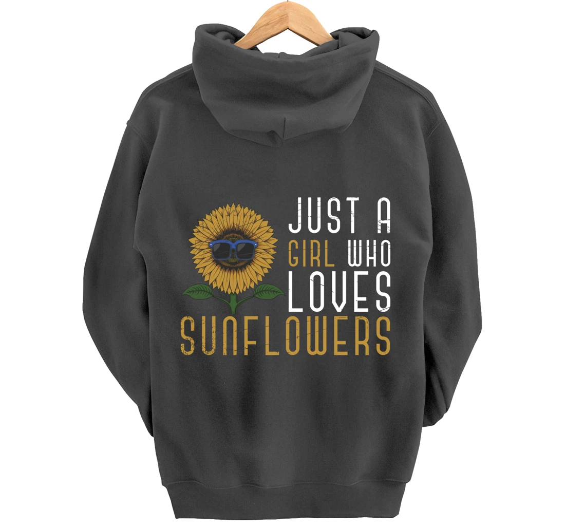 Sunshine Yellow Flower Hippie Girls Women Gift Sunflower Pullover Hoodie