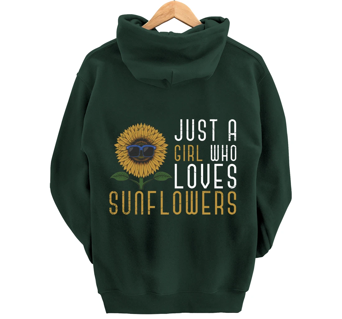 Sunshine Yellow Flower Hippie Girls Women Gift Sunflower Pullover Hoodie