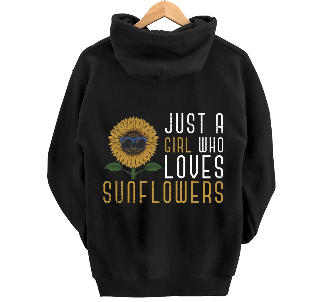 Sunshine Yellow Flower Hippie Girls Women Gift Sunflower Pullover Hoodie