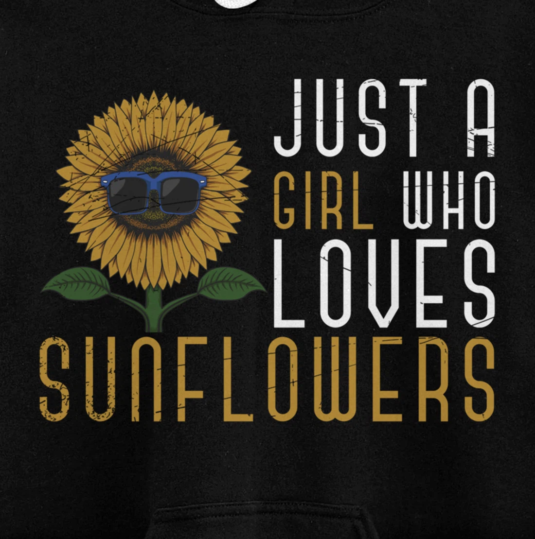 Sunshine Yellow Flower Hippie Girls Women Gift Sunflower Pullover Hoodie