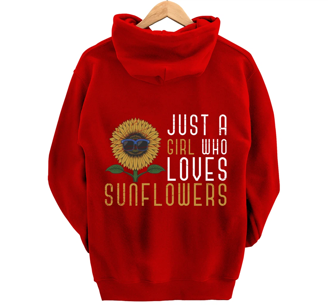 Sunshine Yellow Flower Hippie Girls Women Gift Sunflower Pullover Hoodie