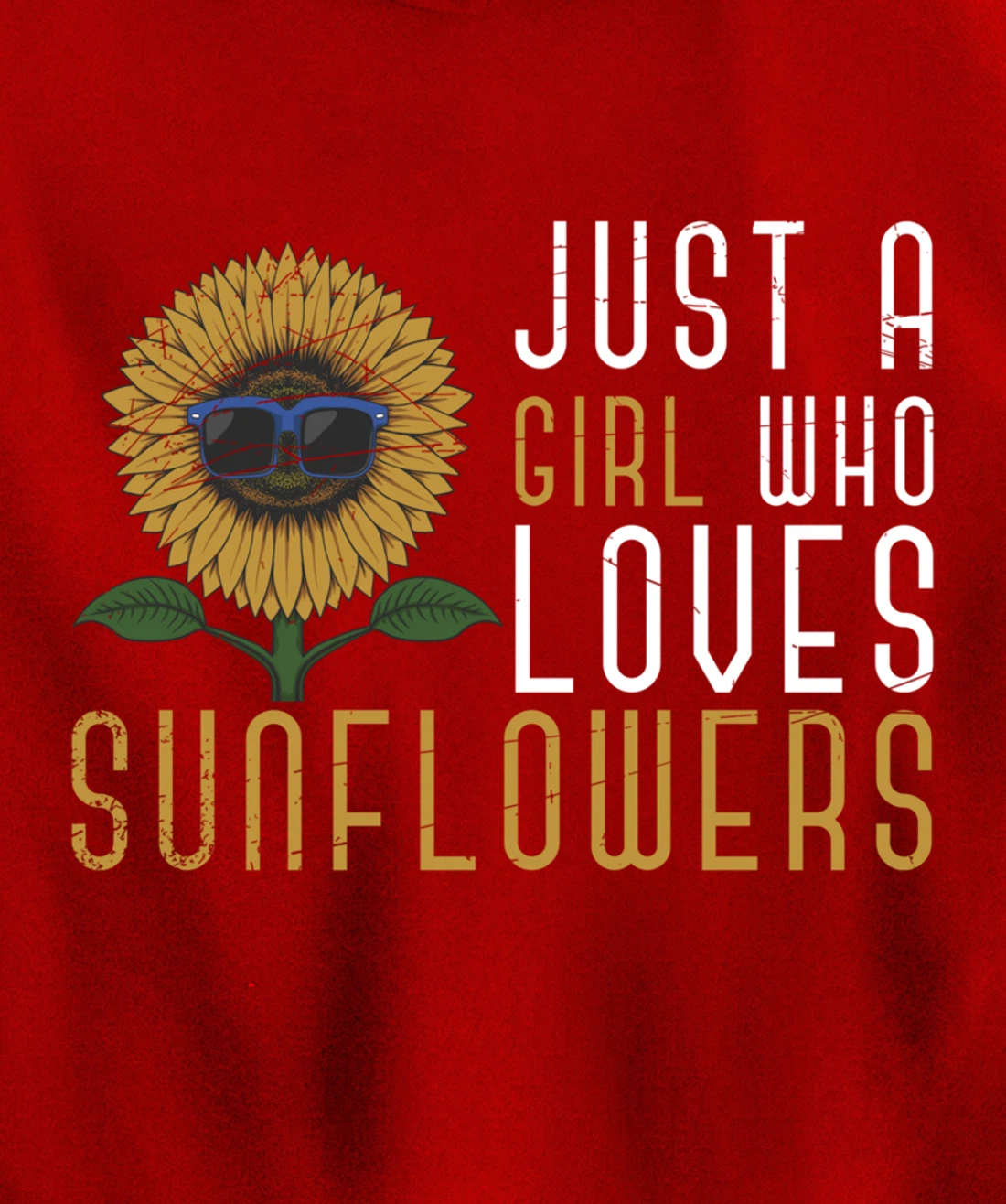 Sunshine Yellow Flower Hippie Girls Women Gift Sunflower Pullover Hoodie