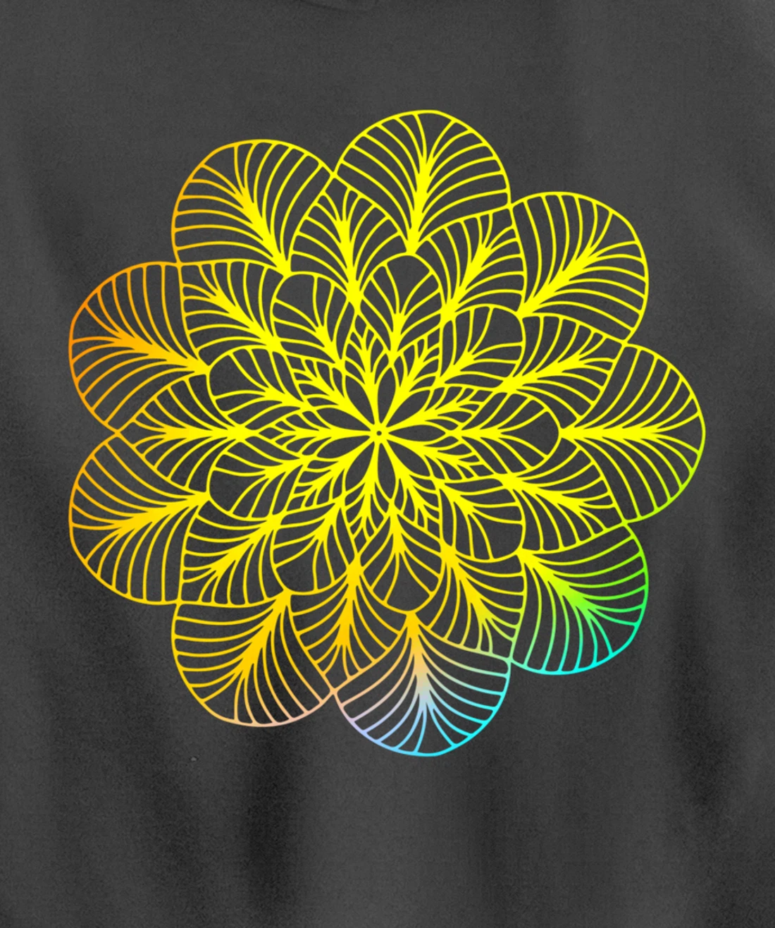 Mandala Wisdom Meditation Rainbow Creation Pullover Hoodie