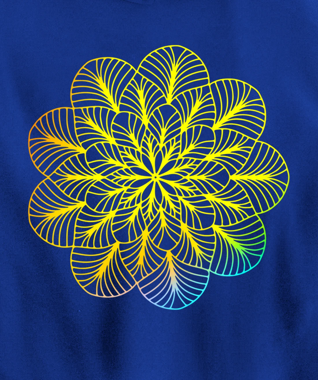 Mandala Wisdom Meditation Rainbow Creation Pullover Hoodie