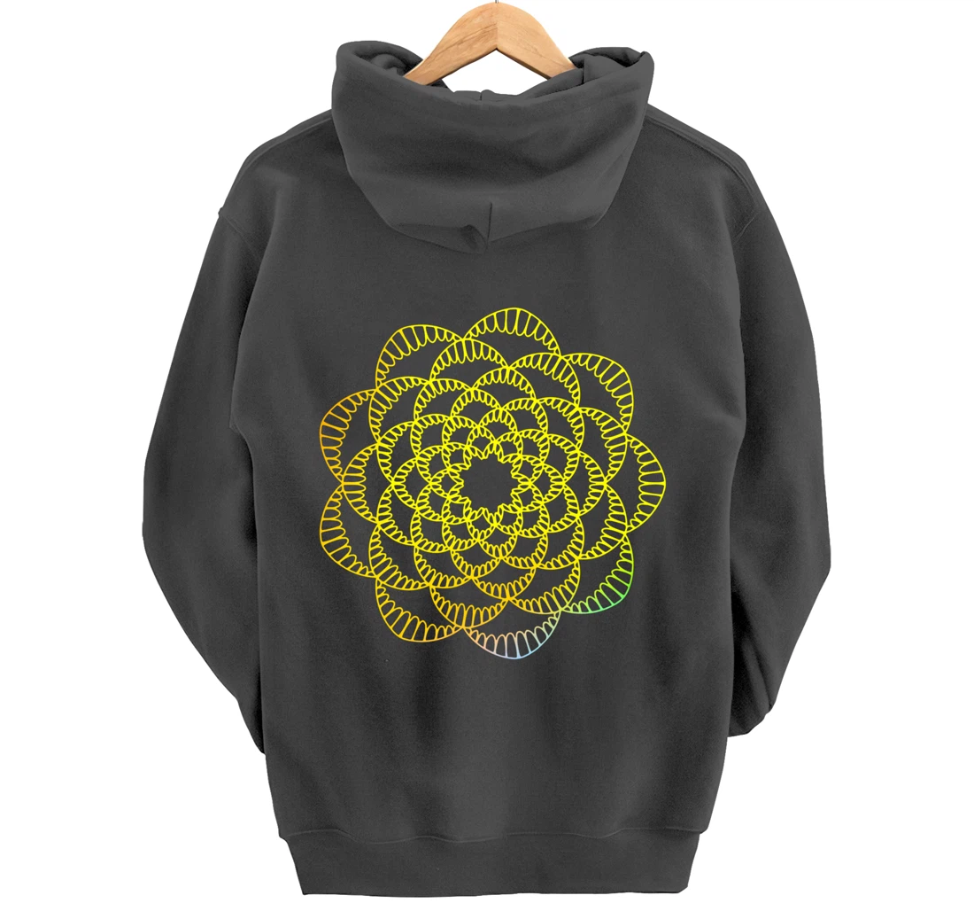 Mandala Wisdom Meditation Light Creation Pullover Hoodie