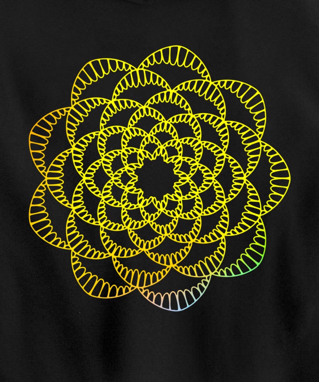 Mandala Wisdom Meditation Light Creation Pullover Hoodie