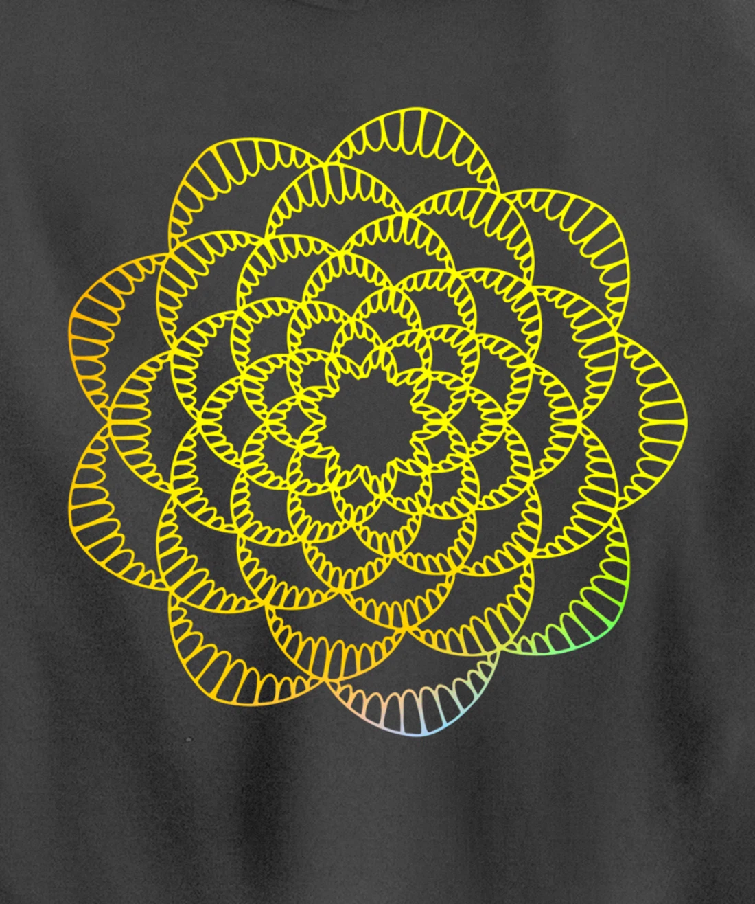 Mandala Wisdom Meditation Light Creation Pullover Hoodie