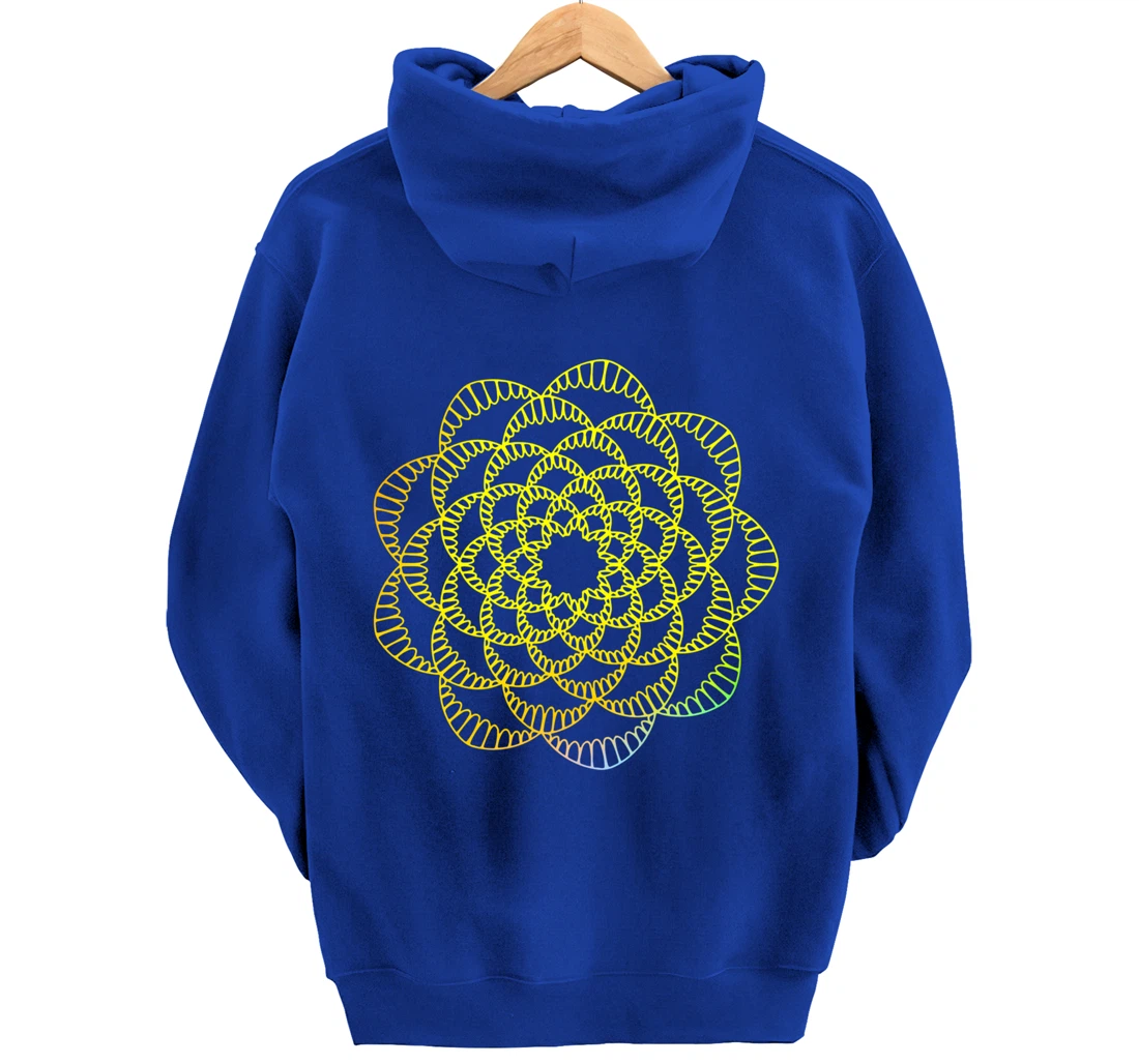 Mandala Wisdom Meditation Light Creation Pullover Hoodie