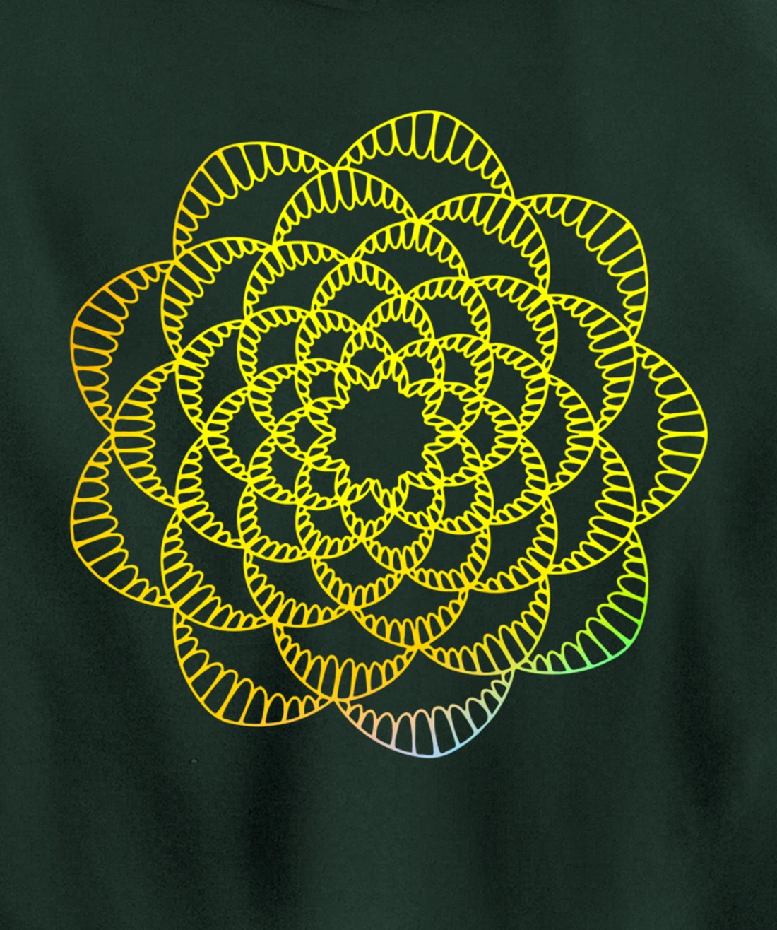 Mandala Wisdom Meditation Light Creation Pullover Hoodie