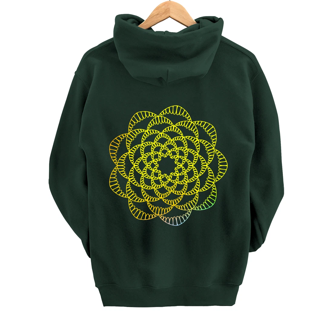 Mandala Wisdom Meditation Light Creation Pullover Hoodie